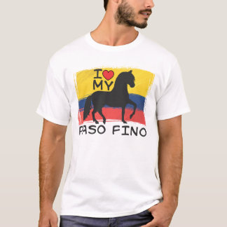 Jag älskar min colombianska Paso Fino Tee Shirt