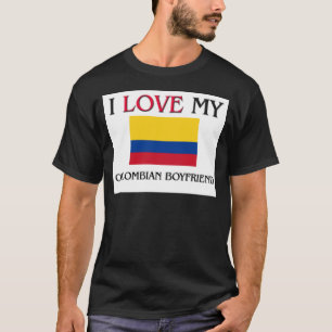 Jag älskar min colombianska pojkvän tee shirt