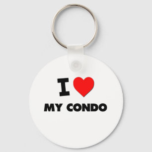 Jag älskar min Condo Nyckelring
