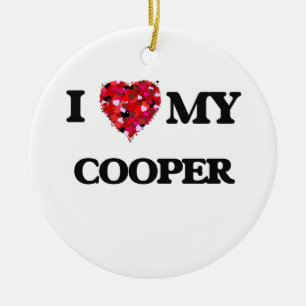 Jag älskar min Cooper Julgransprydnad Keramik