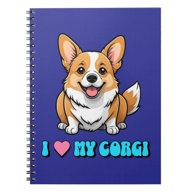 Jag älskar min Corgi Anteckningsbok (Framsidan)