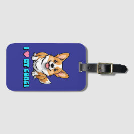 Jag älskar min Corgi Bagagebricka