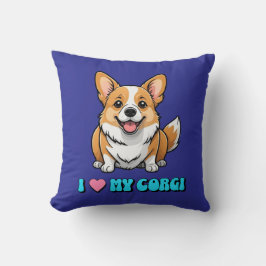 Jag älskar min Corgi Kudde