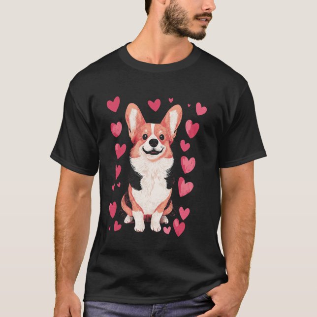 Jag älskar min Corgi T Shirt (Framsida)