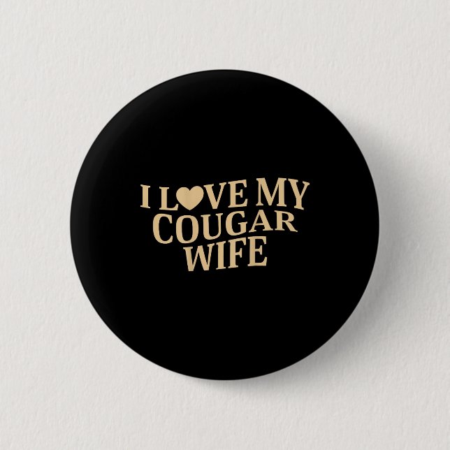 Jag älskar min cougar-fru Jag älskar min cougar-fr Knapp (Framsida)