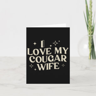 Jag älskar min cougar-fru Jag älskar min cougar-fr Kort