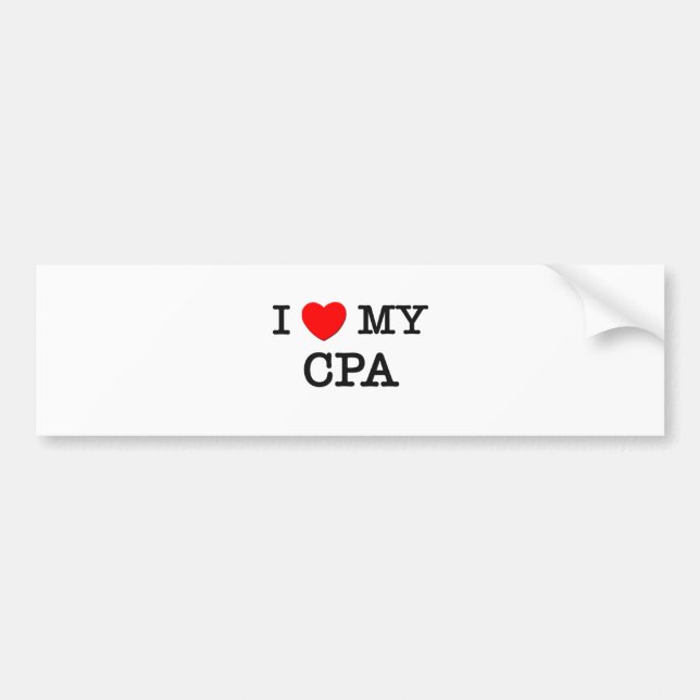 Jag älskar min CPA Bildekal (Framsidan)