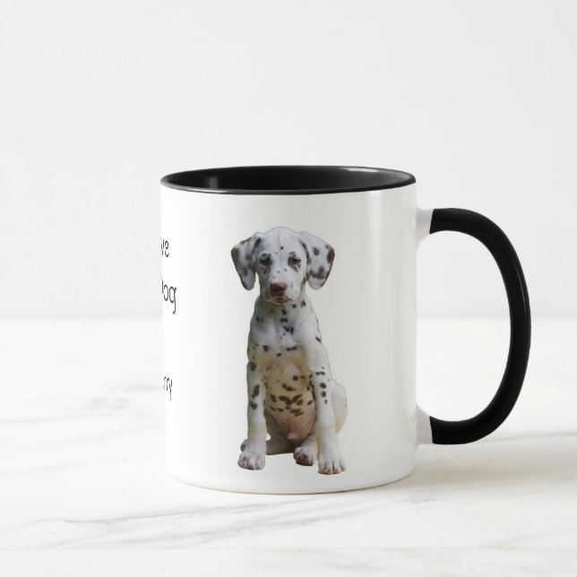 Jag älskar min Dalmatian kaffemugg för hunden (Höger)