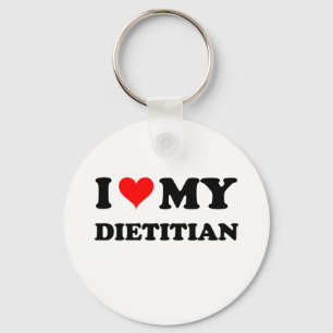 Jag älskar min Dietitian Nyckelring