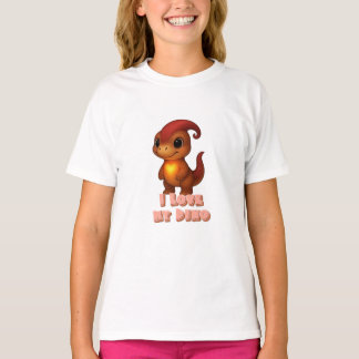 Jag älskar min dino Kammli med hjärta T Shirt