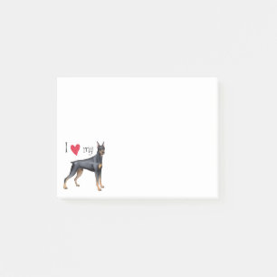 Jag älskar min Doberman Post-it Block