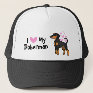Jag älskar min DobermanPinscher (diskettöron) Keps