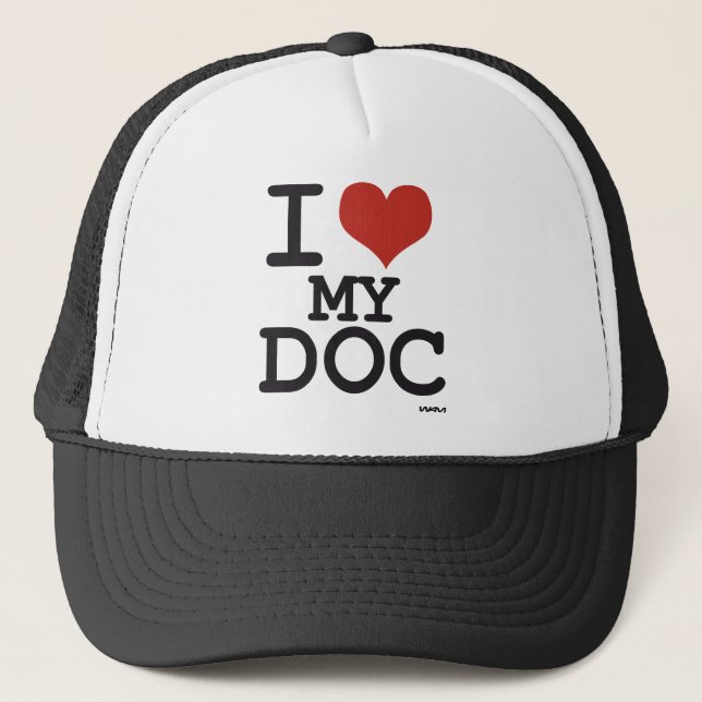 Jag älskar min Doc - doktor Truckerkeps (Framsida)