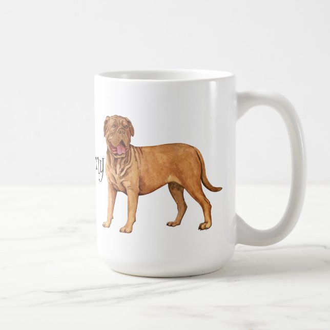 Jag älskar min Dogue de Bordeaux Kaffemugg (Höger)