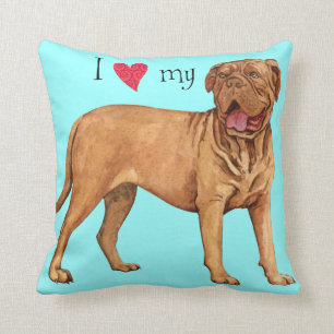 Jag älskar min Dogue de Bordeaux Kudde