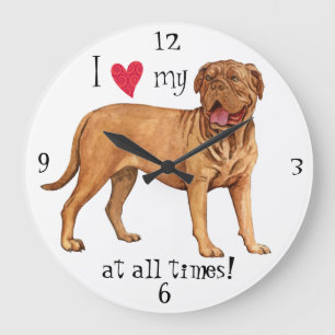 Jag älskar min Dogue de Bordeaux Stor Klocka