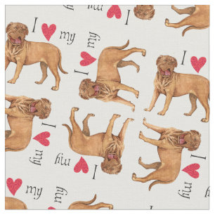 Jag älskar min Dogue de Bordeaux Tyg