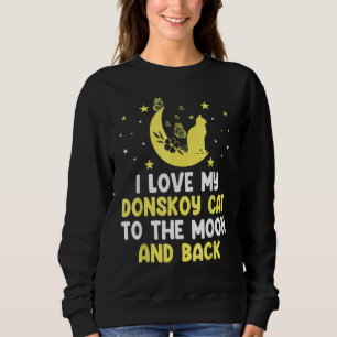Jag älskar min Donskoy katt till Moon Cat   kattun T Shirt