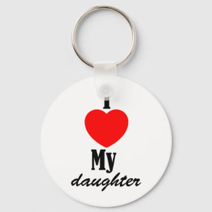 Jag älskar min dotter Keychain Nyckelring