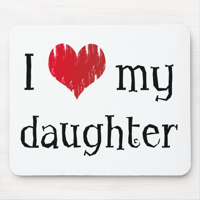 Jag älskar min dotter musmatta (Framsidan)
