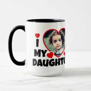 Jag älskar min dotter Personlig Photo Mugg