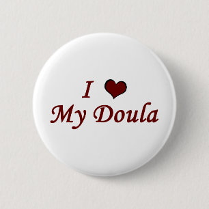 Jag älskar min Doula Knapp