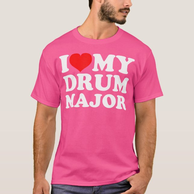 Jag älskar min Drum Major T Shirt (Framsida)