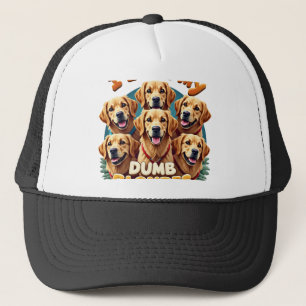 Jag älskar min dumma blonda Golden Retrievers Vint Keps