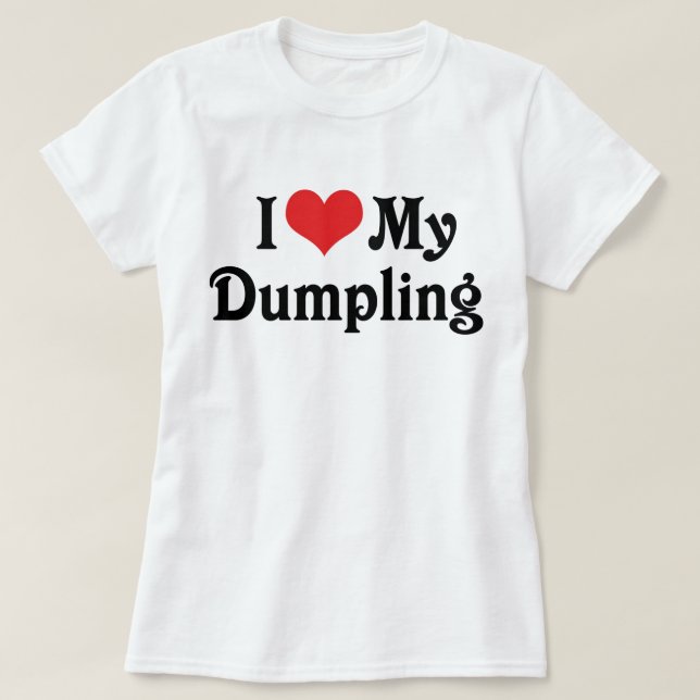 Jag älskar min dumpling tee (Design framsida)