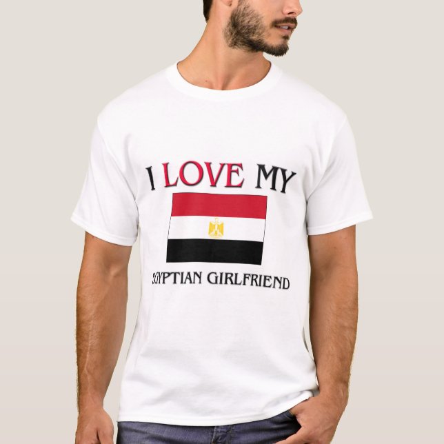 Jag älskar min egyptiska flickvän tee (Framsida)