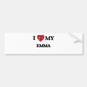 Jag älskar min Emma Bildekal