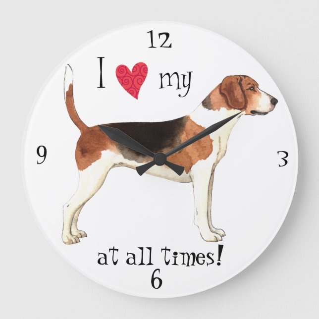 Jag älskar min engelsk harhund stor klocka (Framsida)