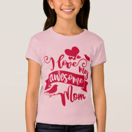 Jag älskar min enorma mammamors dagtypografi tröja