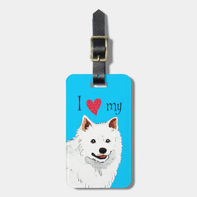 Jag älskar min Eskie Bagagebricka (Vertikal Framsida)