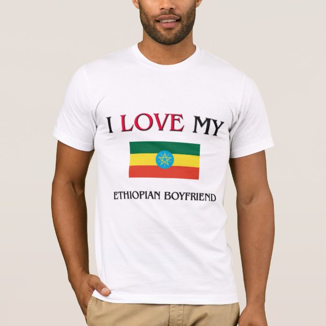 Jag älskar min etiopiska pojkvän tee (Framsida)