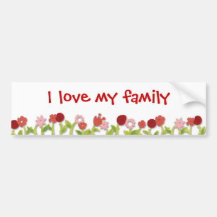 Jag älskar min familj bildekal