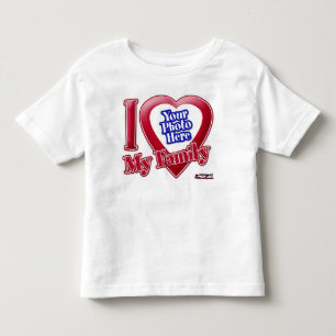 Jag älskar min familj - foto tee shirt