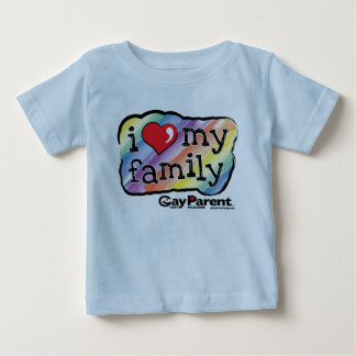 Jag älskar min familjregnbåget-skjorta tee shirt