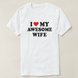 Jag älskar min fantastiska fru t shirt