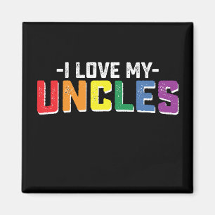 Jag älskar min farbrors stolthet HBTQ familjematch Magnet