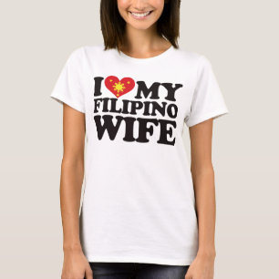 Jag älskar min filippinska fru t-shirt
