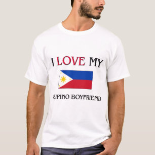 Jag älskar min filippinska pojkvän t shirt