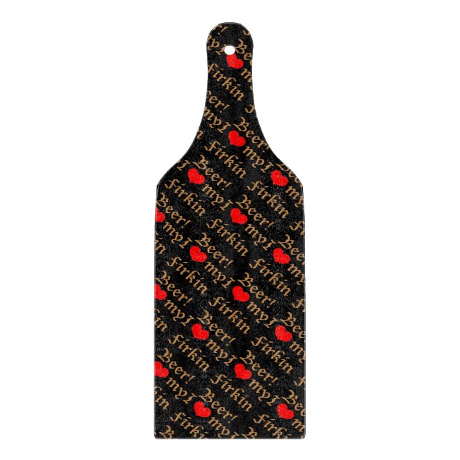 Jag älskar min Firkinöl! Den Glass skärbrädan (Framsidan)