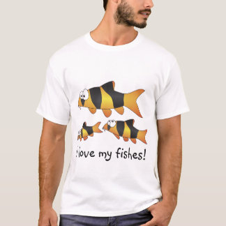 Jag älskar min fiskTshirt - kall clownloachfamilj T Shirt