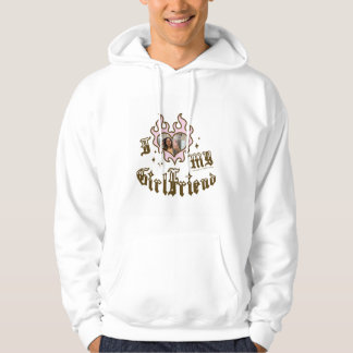 Jag älskar min flickvän - Brun - DingusDesign Hoodie