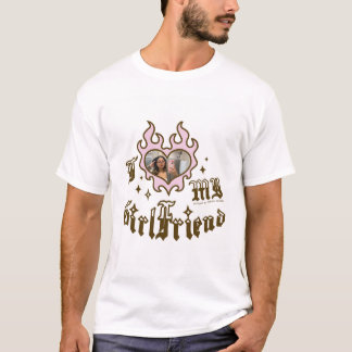 Jag älskar min flickvän - Brun - DingusDesign T Shirt