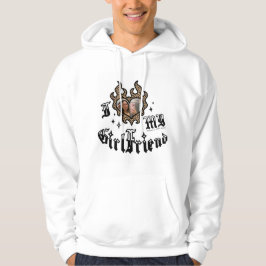 Jag älskar min flickvän - Gepard - DingusDesign Hoodie