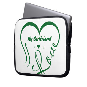Jag älskar min flickvän - Jag ♥ Oss Laptop Fodral