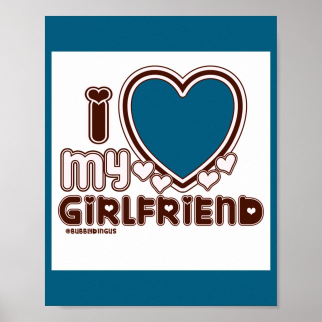 Jag älskar min flickvän  poster (Framsidan)