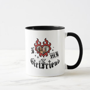 Jag älskar min flickvän - Röd - DingusDesign Mugg